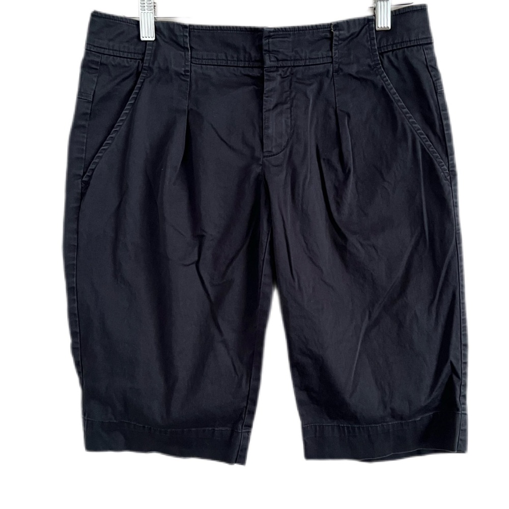 Vince shorts, Bermuda walking length, 13” inseam, size 4. Navy, pockets VGUC